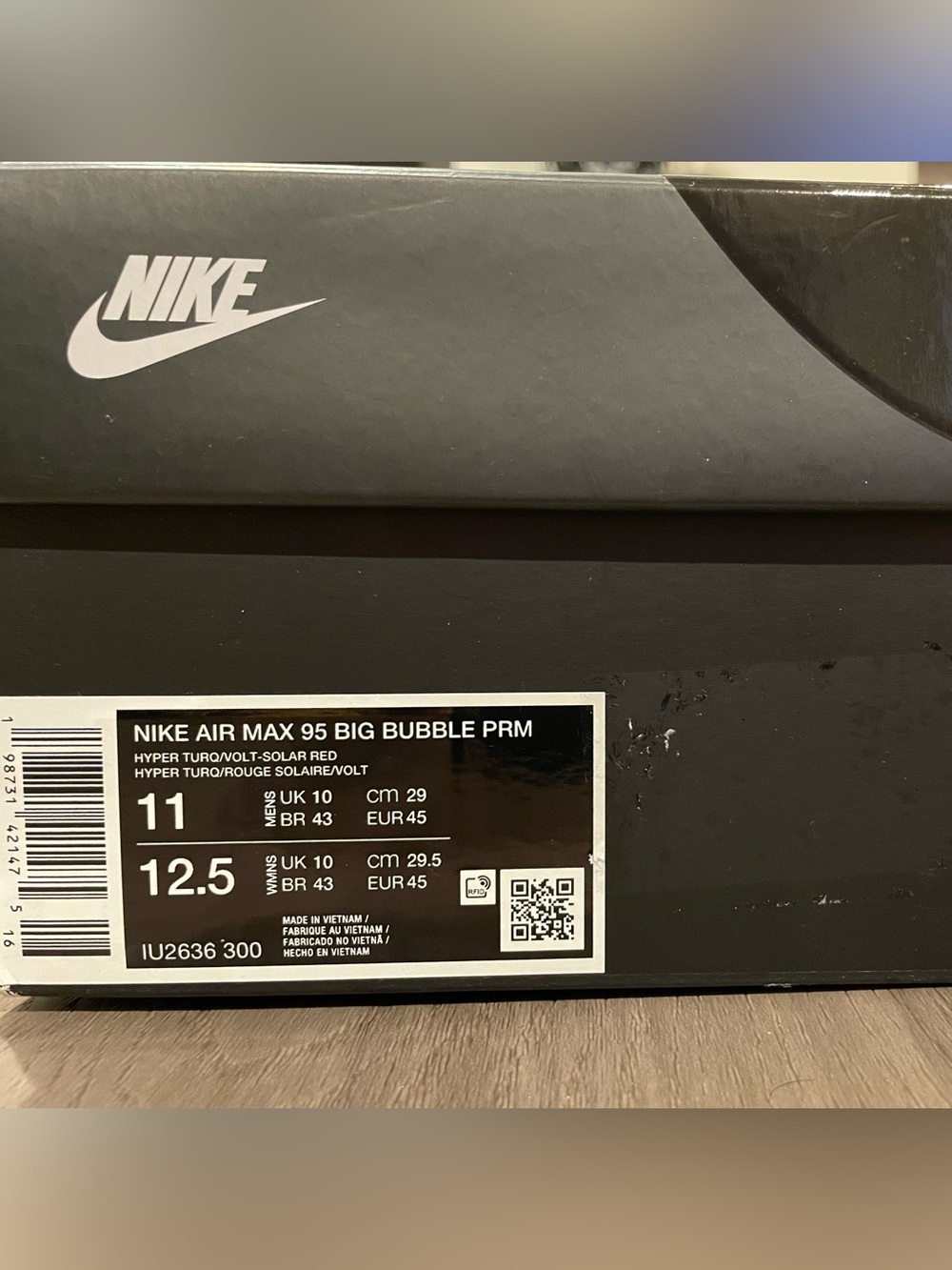 New Nike Air Max 95 Big Bubble Premium OG ‘Greedy/What The 2026’ Retro — Size 11 - Picture 9 of 10